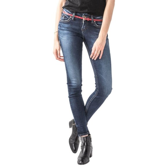 Silver Suki Slim Fit Skinny Jeans - Picture 3 of 9